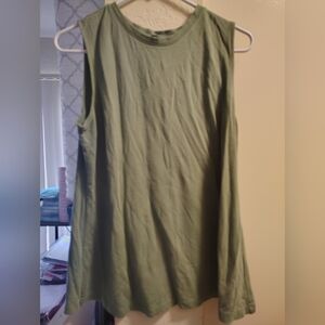 ISAAC MIZARI LIVE medium sleeveless green shirt women's size medium